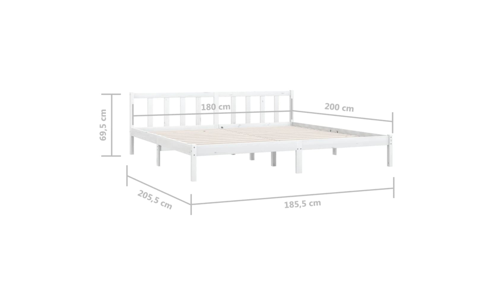 Wooden Bed Frame Single Double Queen King Size Mattress Base Bedroom vidaXL - Picture 22 of 31