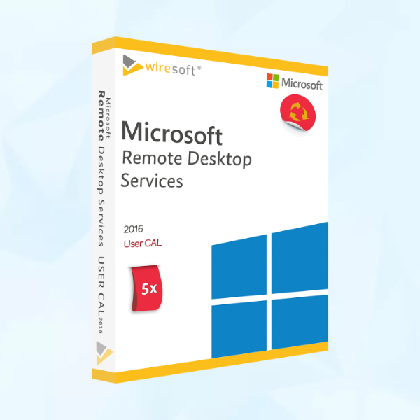 Microsoft Remote Desktop Services 2016 - 5 Pack User CAL - Business Partner