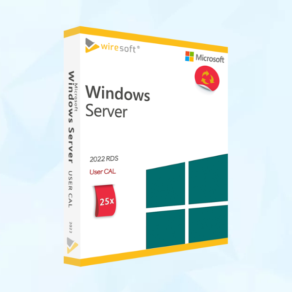 Microsoft Remote Desktop Services 2022 - 25 Pack User CAL - Business Partner