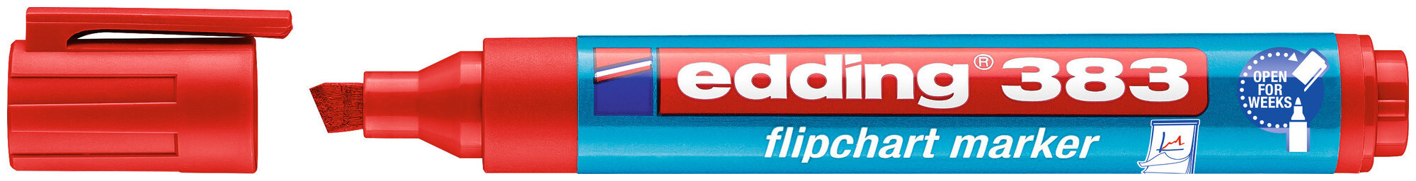 Image of edding Flipchartmarker 383 rot