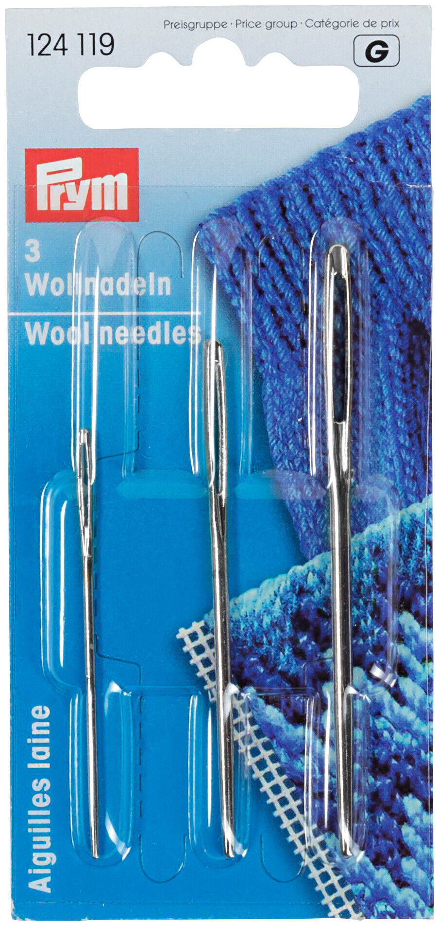 Image of Prym Woll-Nadel ohne Spitze Nr. 1 + 3 3 Stk.