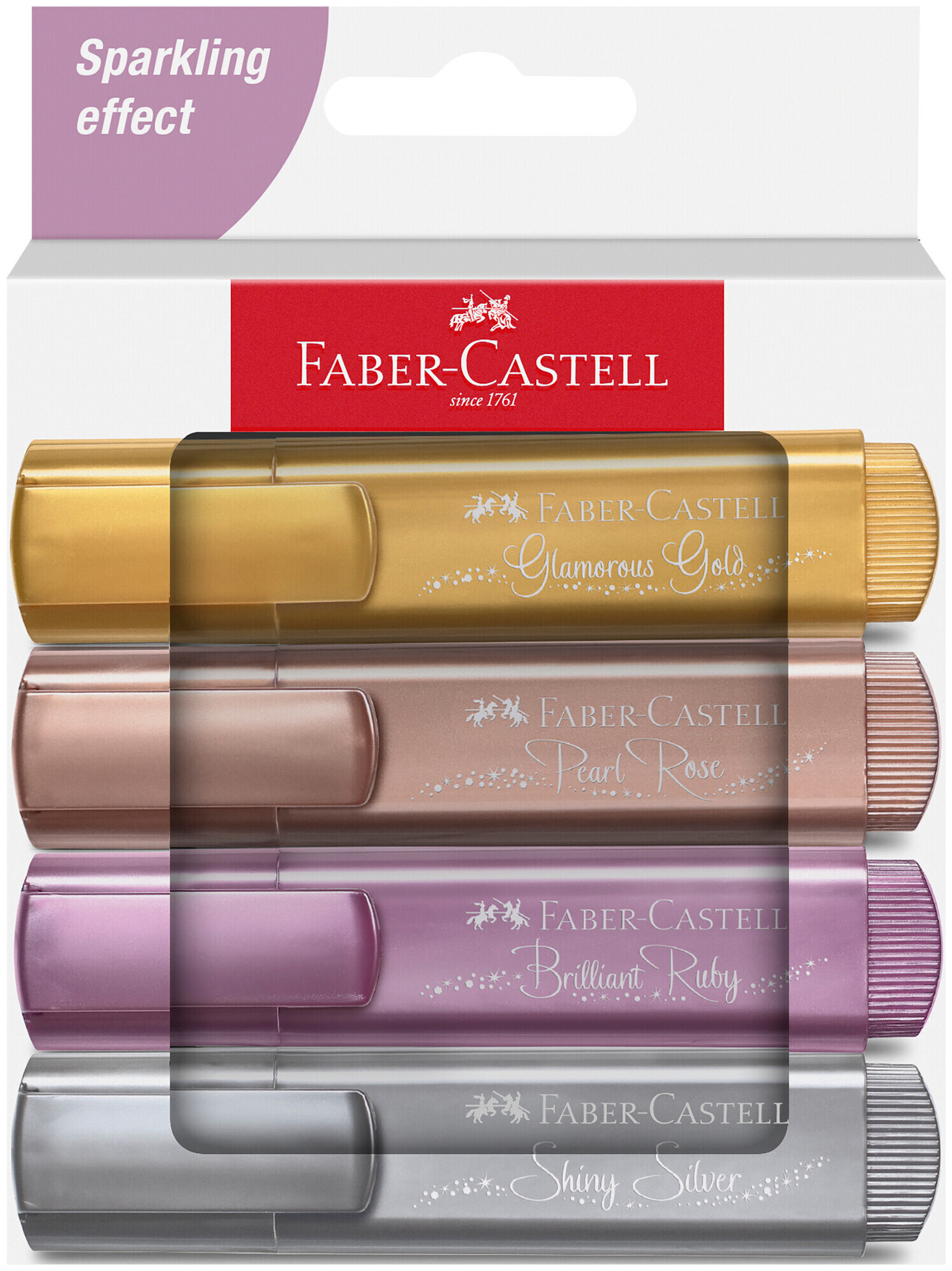 Image of Faber Castell Leuchtmarker metallic 4Stk