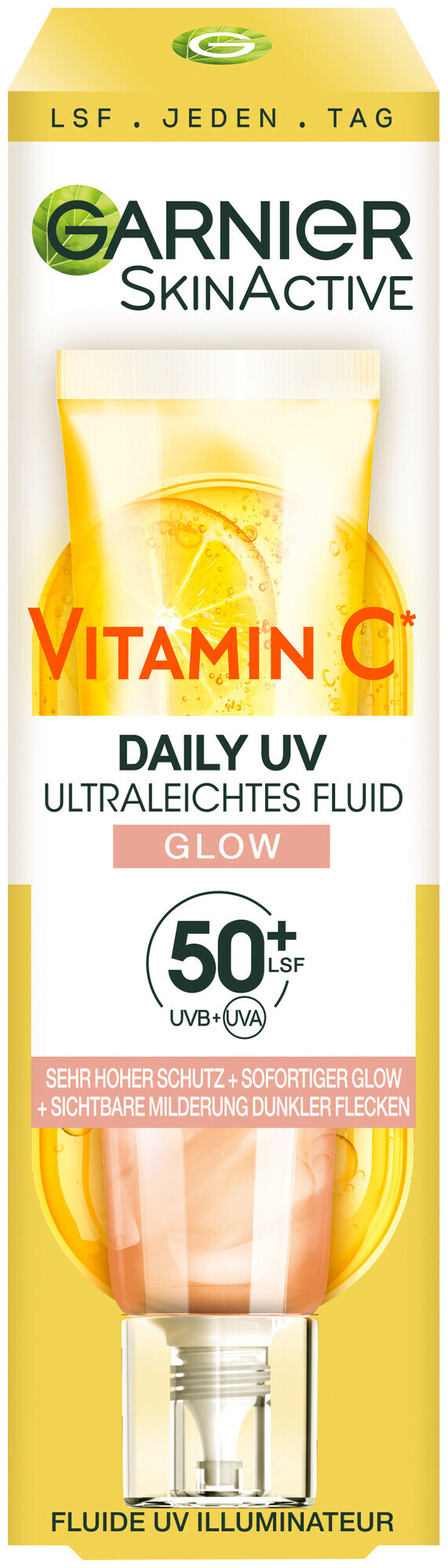 Image of Garnier SkinActive Vitamin C Tägliches Sonnenfluid Glow mit LSF 50+, 40.0ml