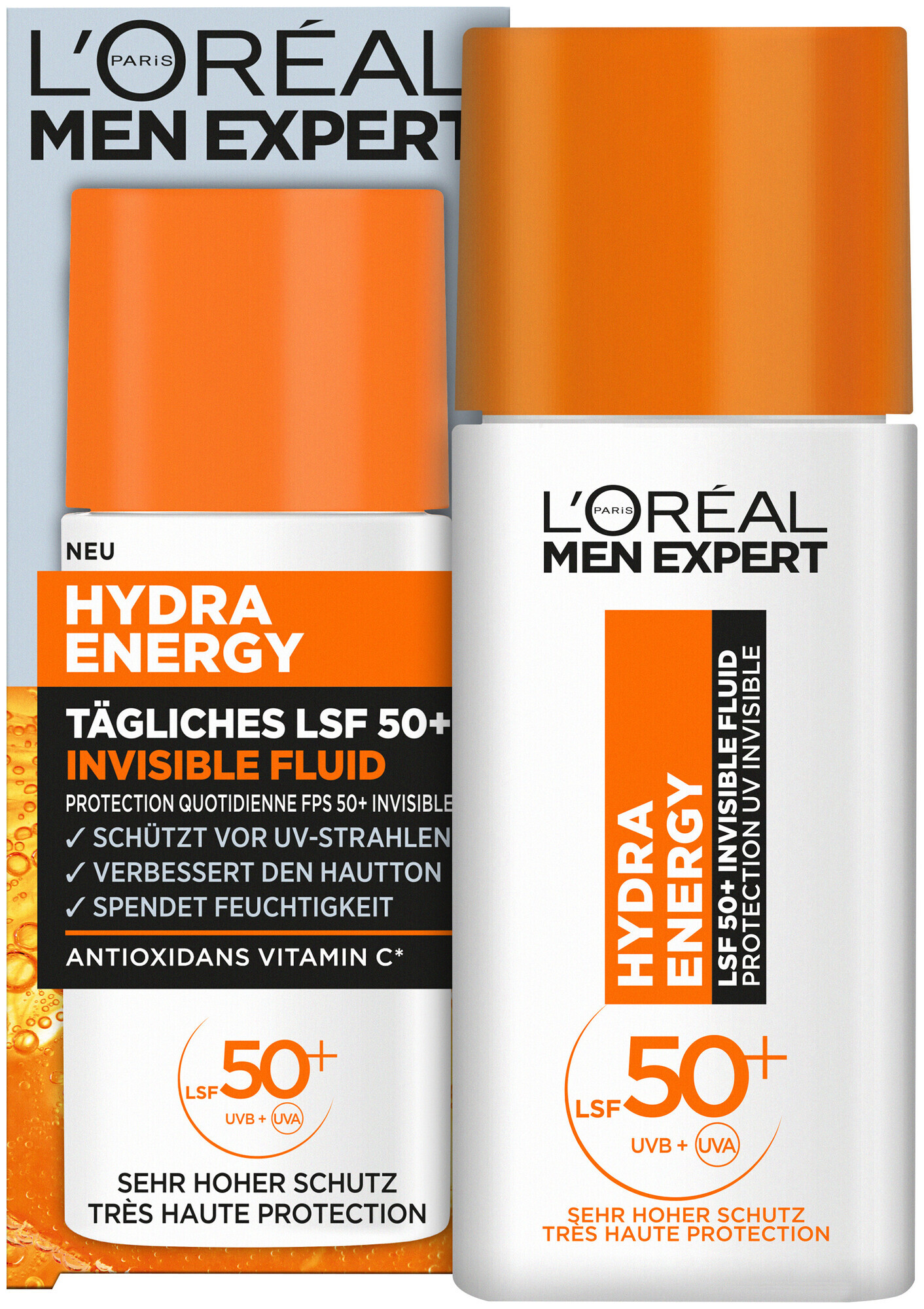 L'ORÉAL PARIS Fluide quotidien invisible IP 50+ L'Oréal Men expert Hydra energy