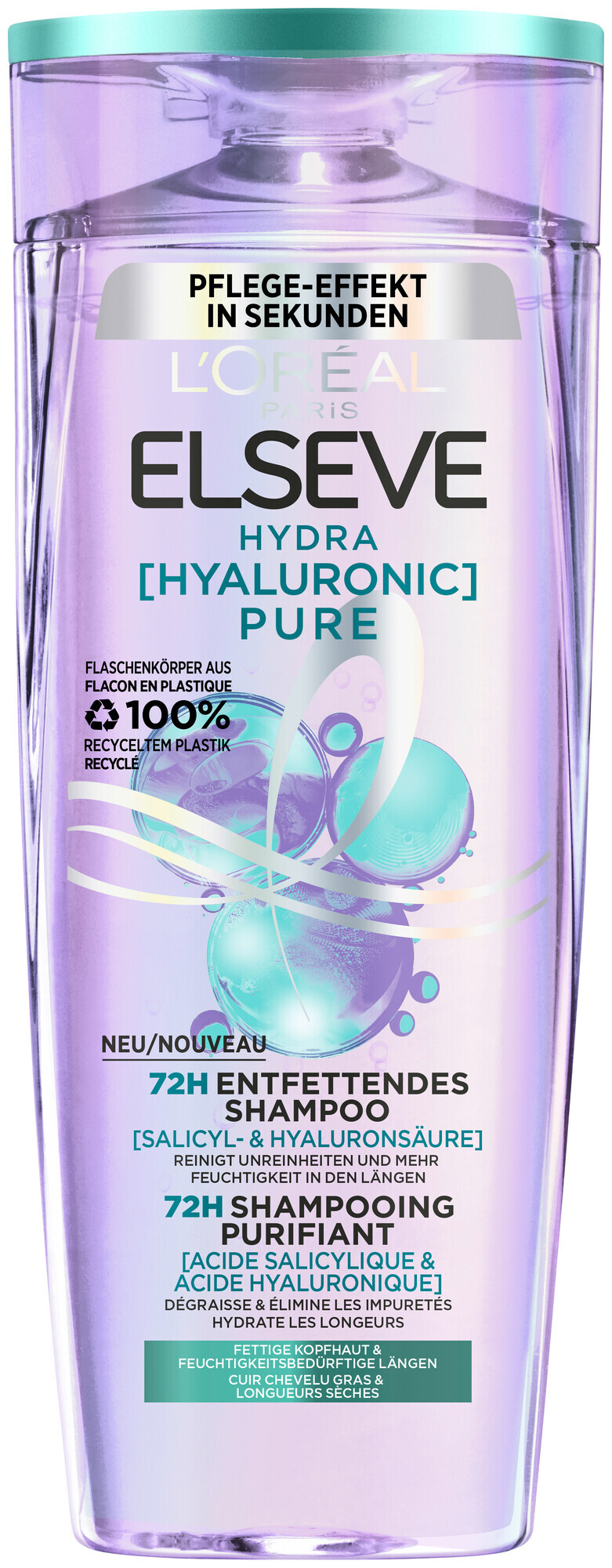 Image of Elsève L'Oréal Paris Elseve Hydra Hyaluronic Pure Shampoo, 250.0ml