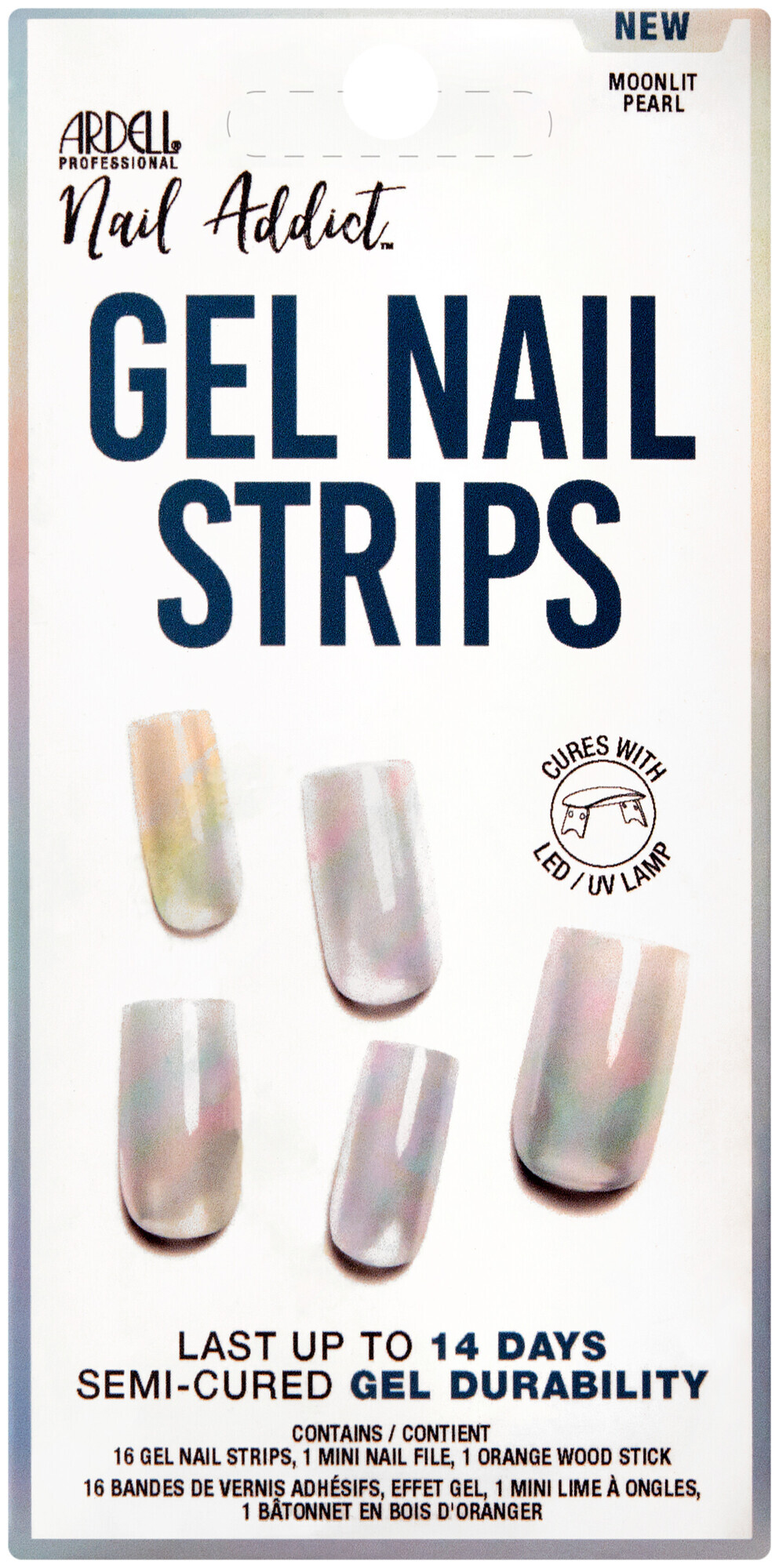 Image of Ardell Gel Nail Strips Moonlit Pearl