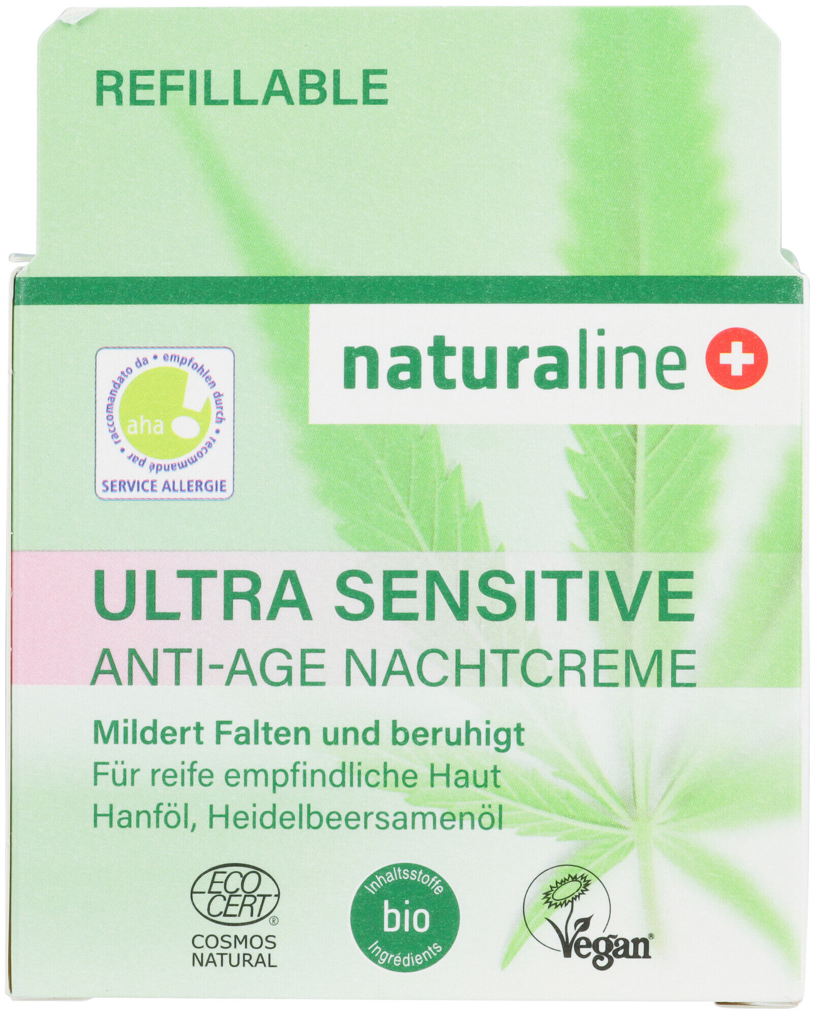 Image of Naturaline Cosmetics Naturaline Ultra Sensitive Nachtcreme Anti-Agin