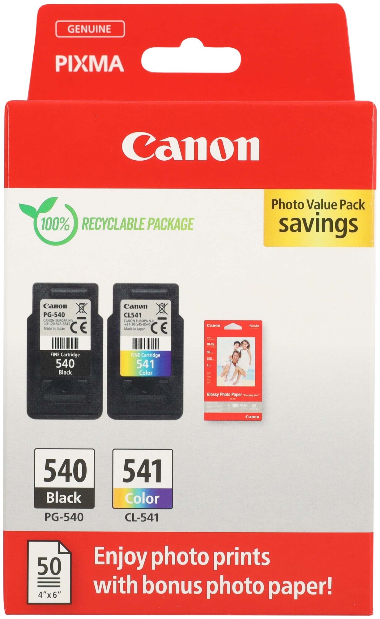 Canon Multipack Tintenpatronen black & color Pg-540 & Cl-541