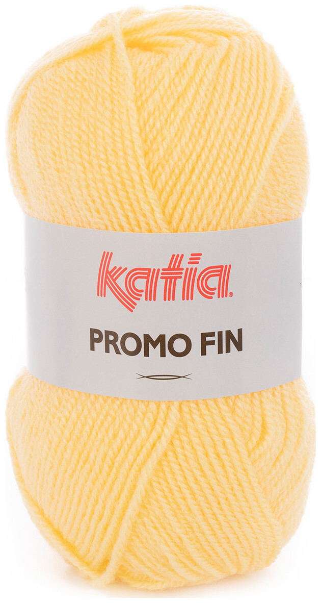 Image of Katia Promo-Fin 0855 Handstrickgarn Acryl hellgelb 50g