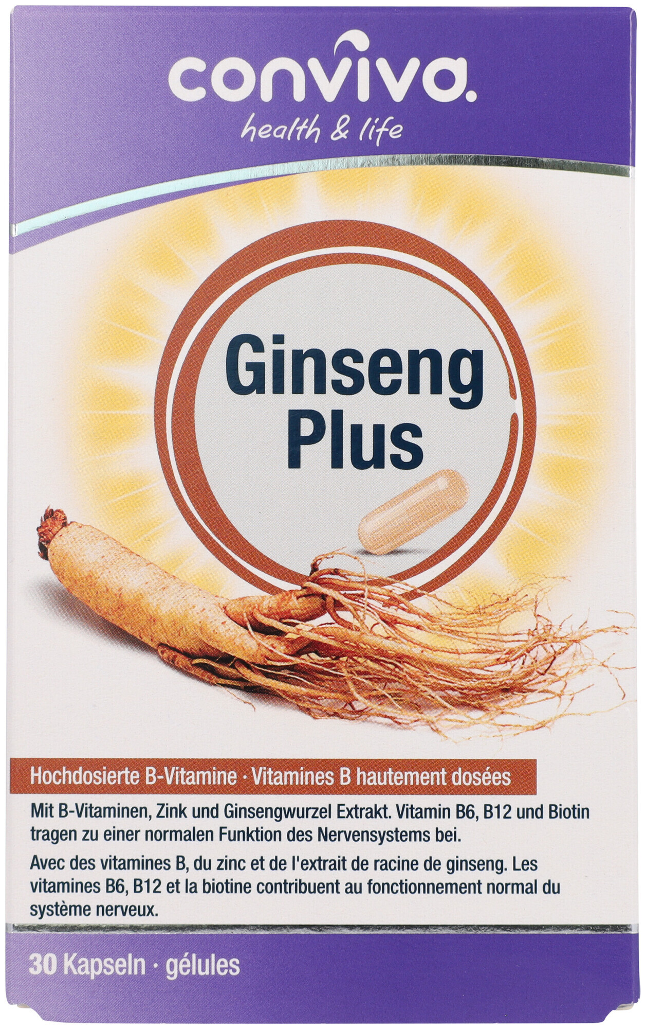 Image of conviva Ginseng Plus 30 Kapseln