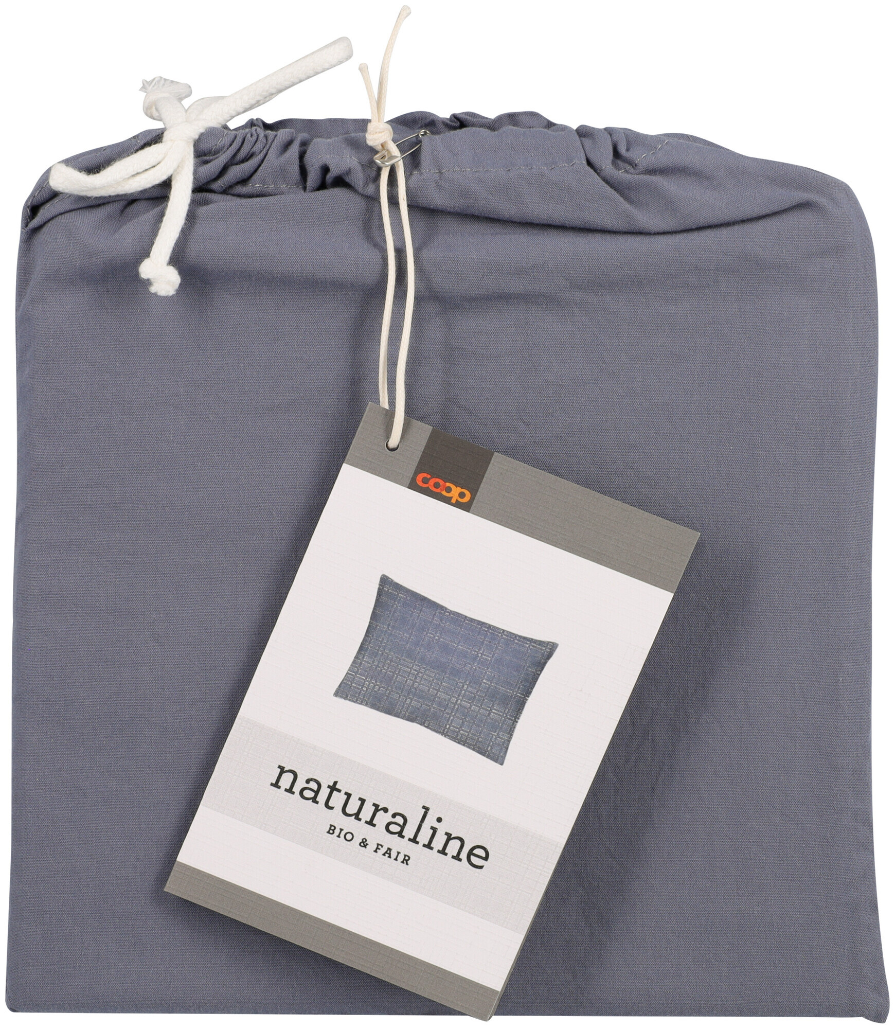 Image of Naturaline Textil Naturaline Kissenbezug blaugrau 50x70 cm