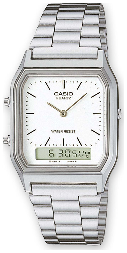 Image of Casio Collection Retro Weiss Silber Aq-230A-7Dmqyes