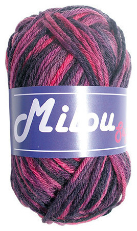 Image of Sommer Milou 4510 Wolle für Bettsocken 100% Merino Superwash pink-grau 50g