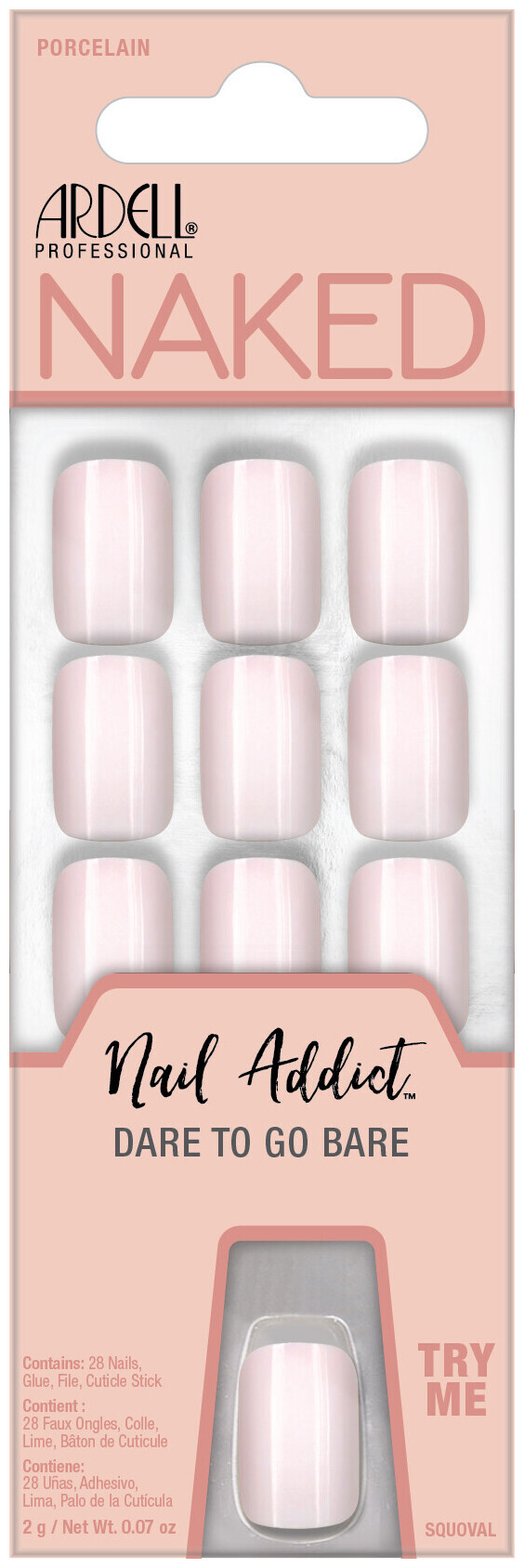 Image of Ardell Nail Addict Naked Collection Porcelain