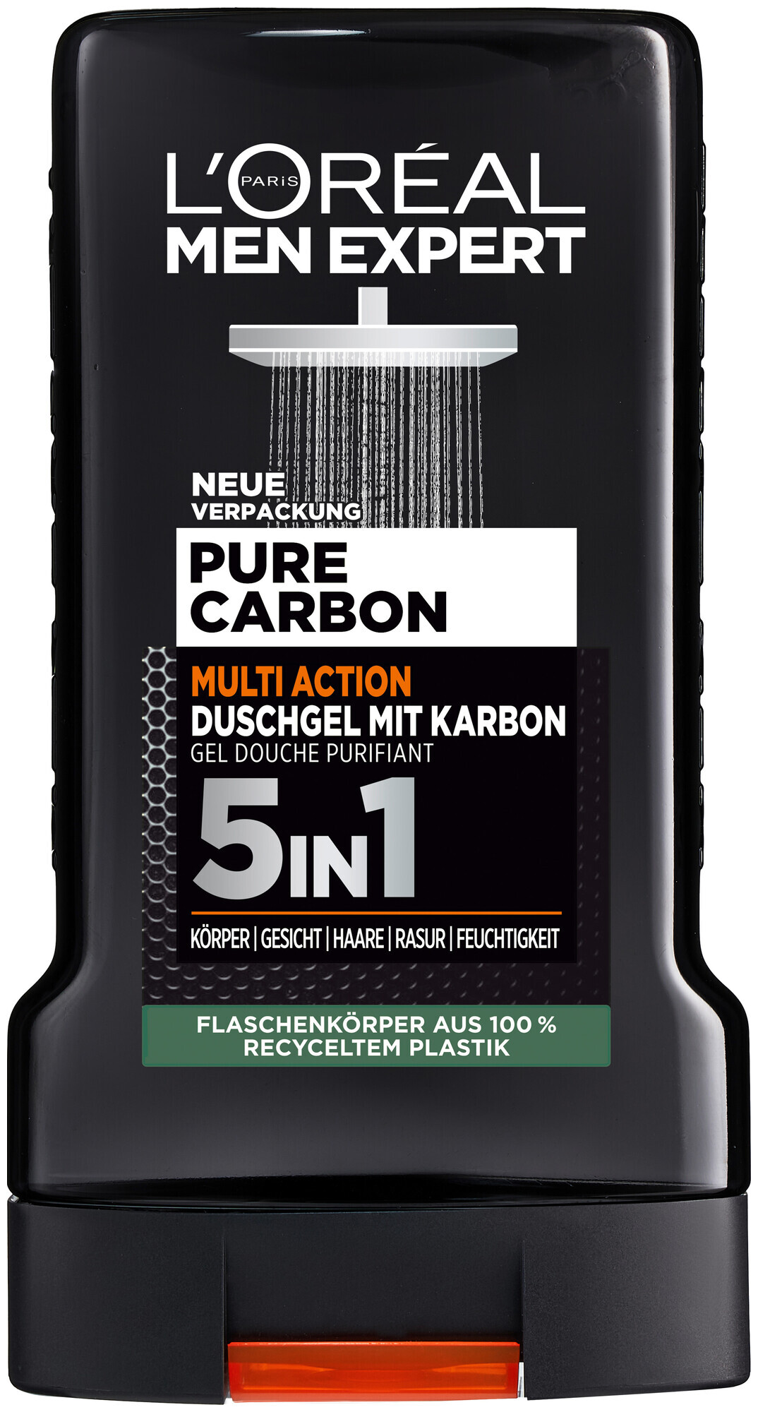 Image of L'oréal Paris L'Oréal Men Expert Carbon Clean Karbonduschgel 5in1 Multiaction Waschgel 250ml