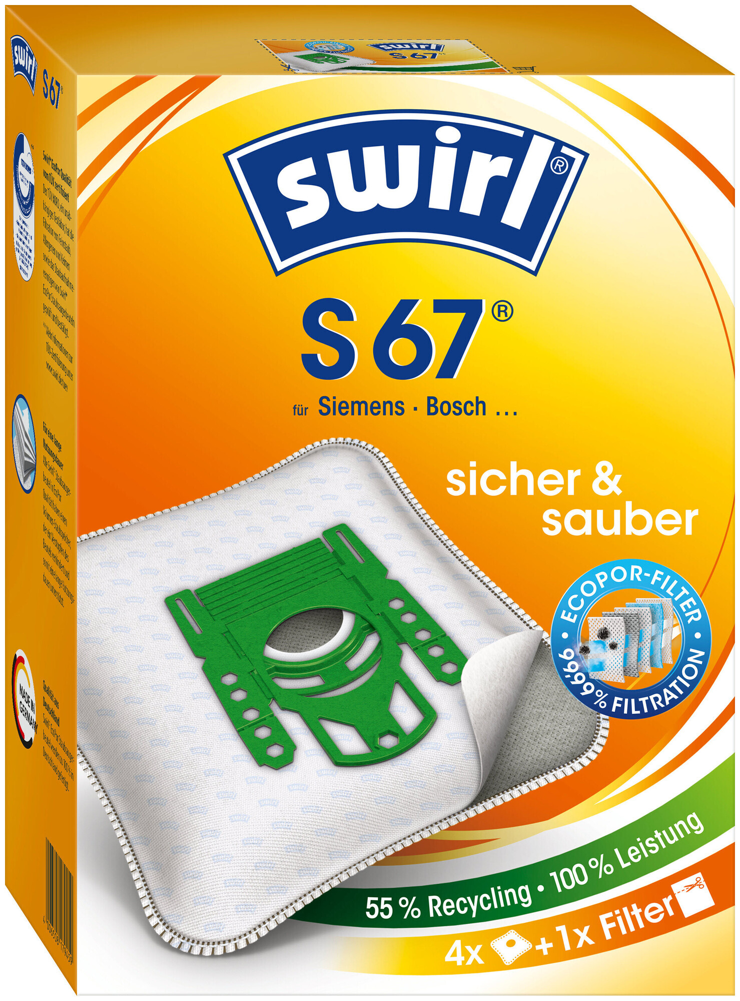 Swirl Staubbeutel S67 EcoPor