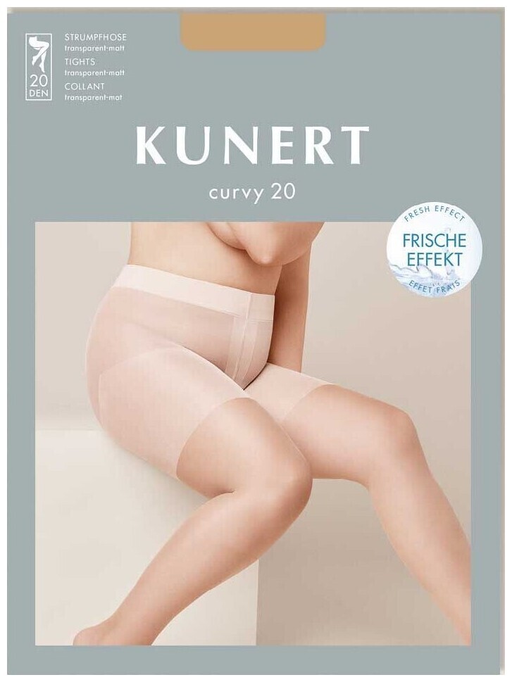 Image of Kunert Fresh UP Curvy Panty 20 Damen Fein Strumpfhosen Black 56/58