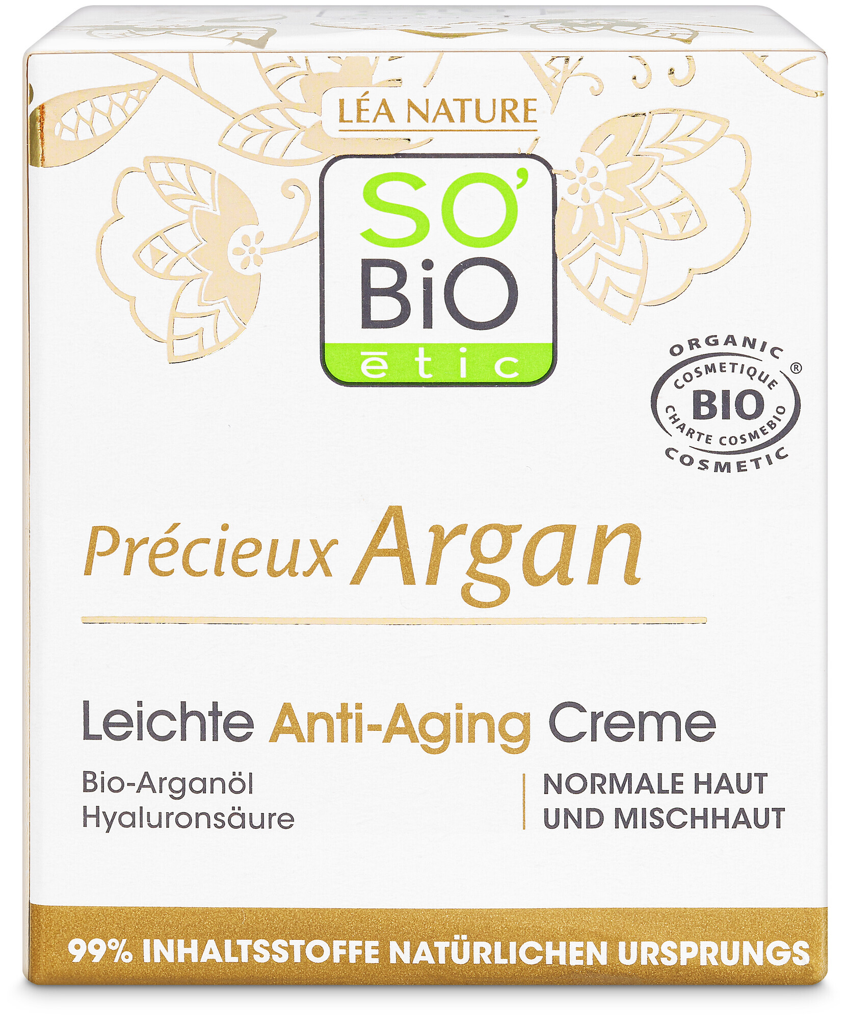 Image of LEA Nature So’bio Etic SO BiO étic Précieux Argan Leichte Anti-Aging Creme Bio-Arganöl 50Ml