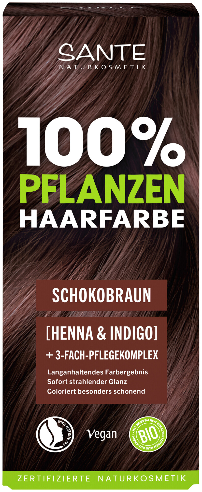 Image of Sante Pflanzenhaarfarbe 02 Schokobraun 100 g