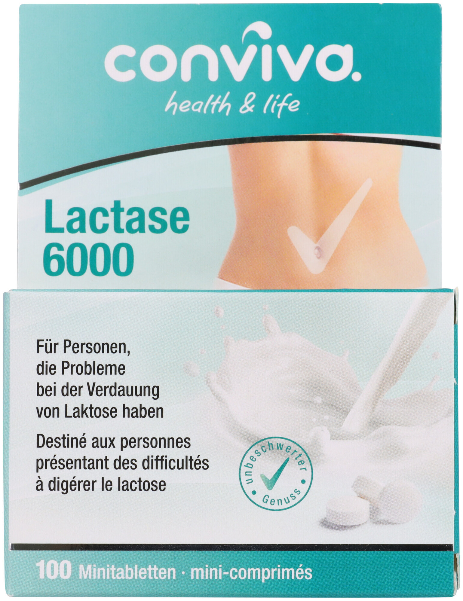 Image of conviva Lactase 6000 Minitabletten 100 Stück