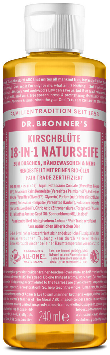 Image of Dr. Bronner's BIO Naturseife Cherry Blossom 240ml