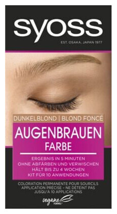 Image of Syoss Augenbrauen-Kit permanente Augenbrauenfarbe 6-1 Dunkelblond 17 ml