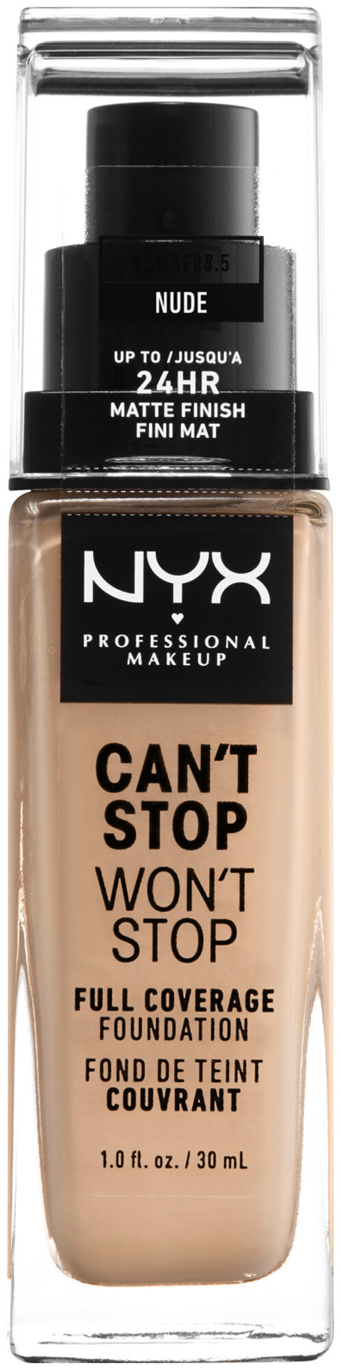 Image of NYX Professional Makeup Can't Stop Won't Stop Foundation, Nude