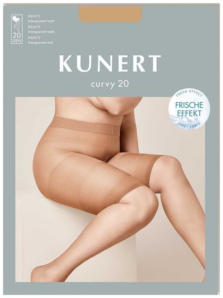 Image of Kunert Fresh UP Curvy 20 Damen Fein Strumpfhosen Cashmere 56/58