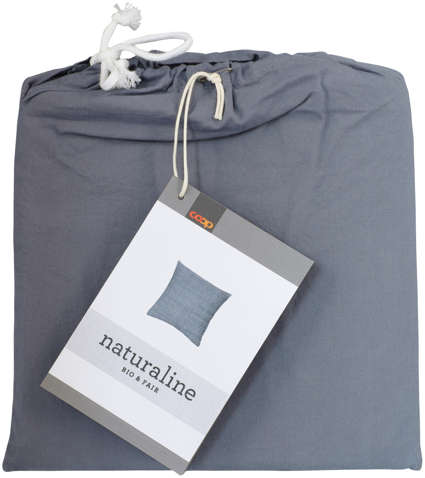 Naturaline Textil Naturaline Kissenbezug blaugrau 65x65 cm