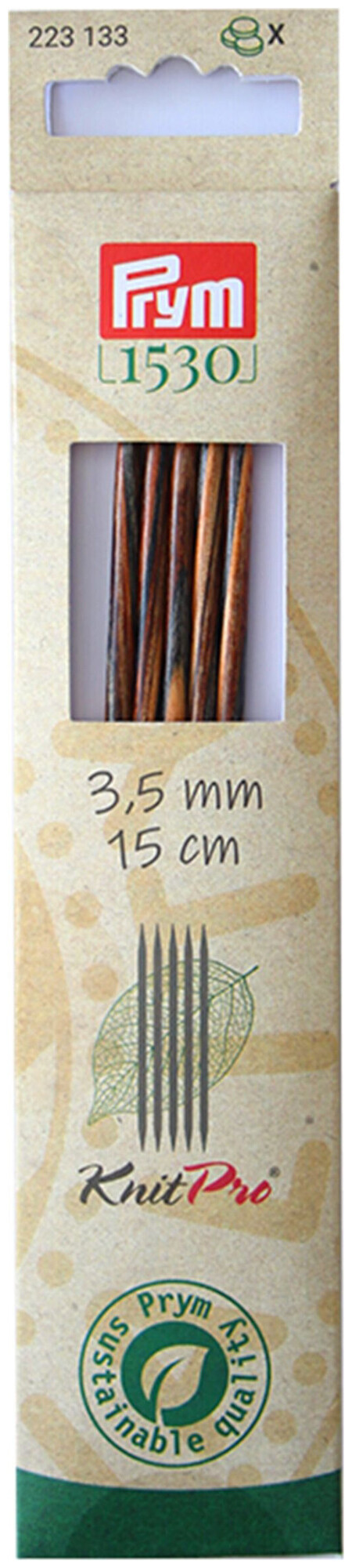 Image of Prym 1530 Strumpfstricknadeln 3.50 mm, 15 cm, Birkenholz