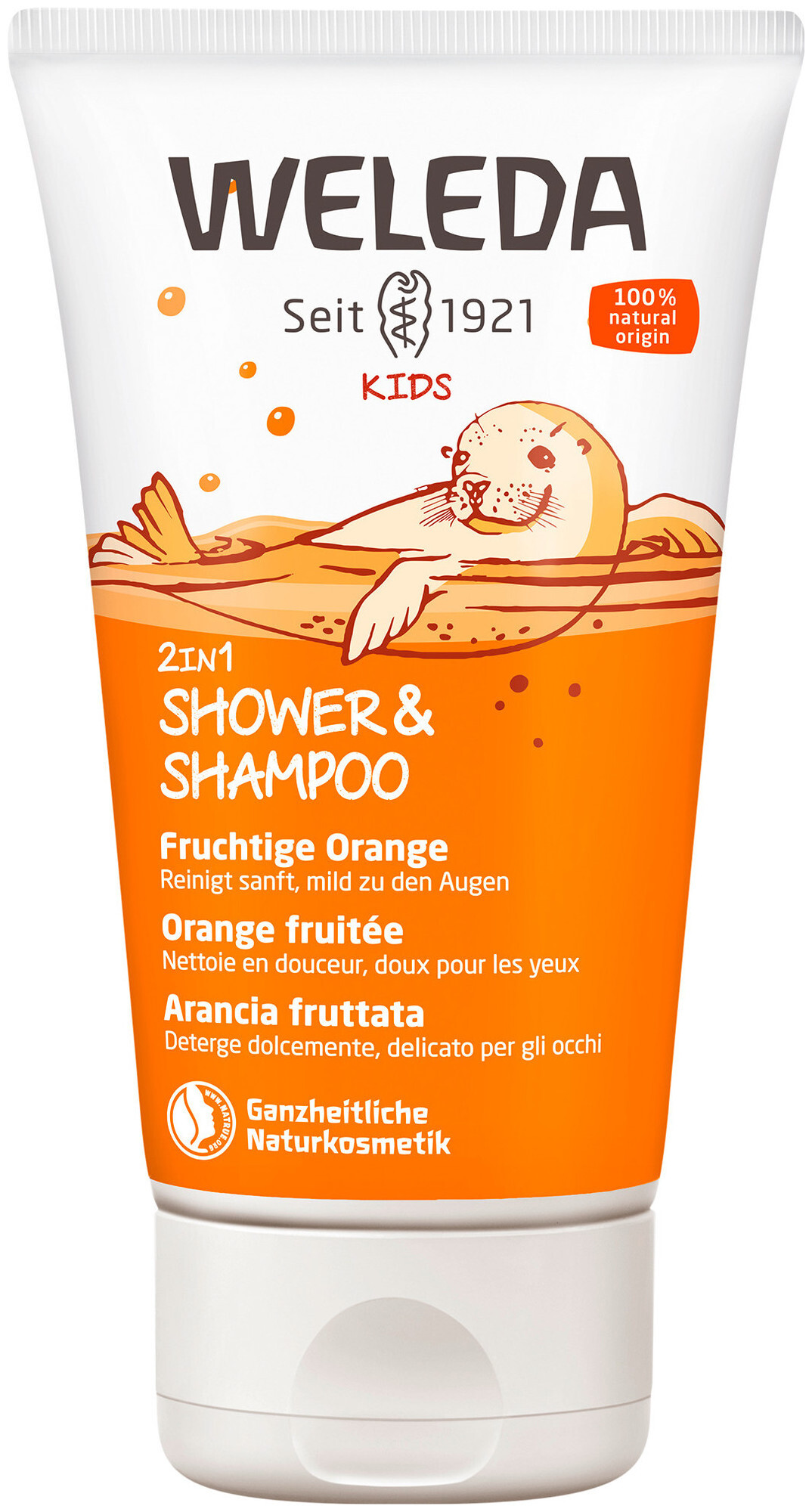 Image of Weleda Kids 2in1 Shower&Shampoo Fruchtige Orange