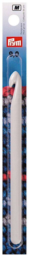 Image of Prym Häkelnadel ohne Griff, grau 9.00 mm, 14 cm, Karte, Kunststoff