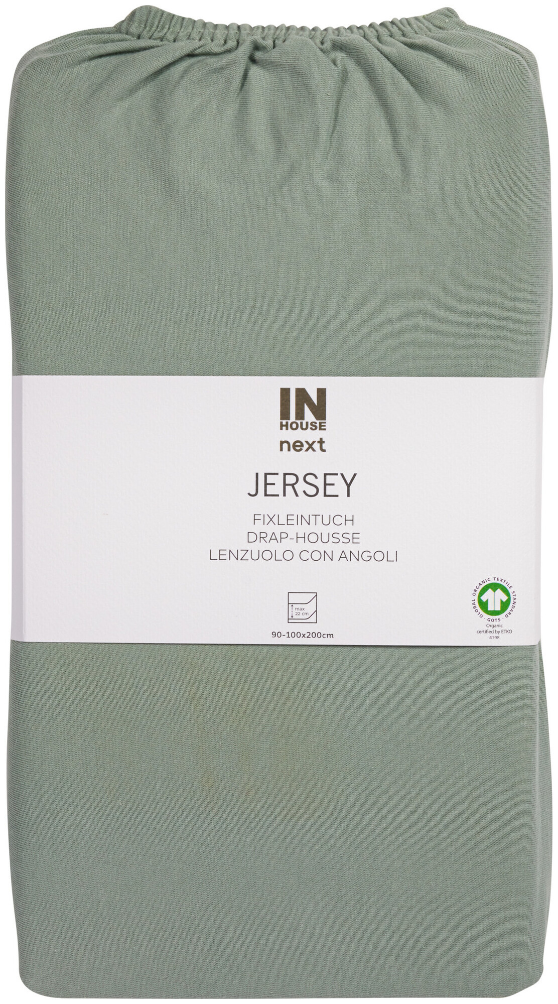 Image of Inhouse Fixleintuch Gots Jersey 90x200 mint