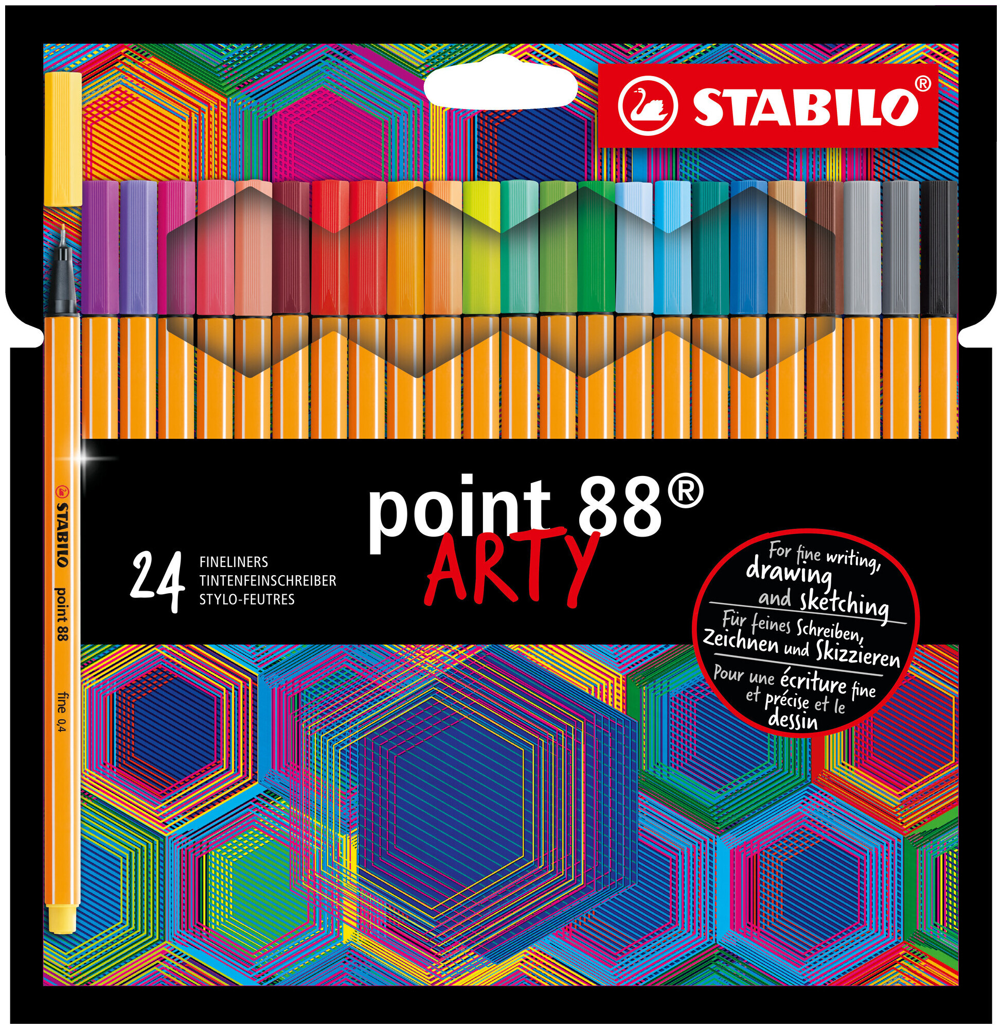 Image of Stabilo point 88 24er Etui Arty