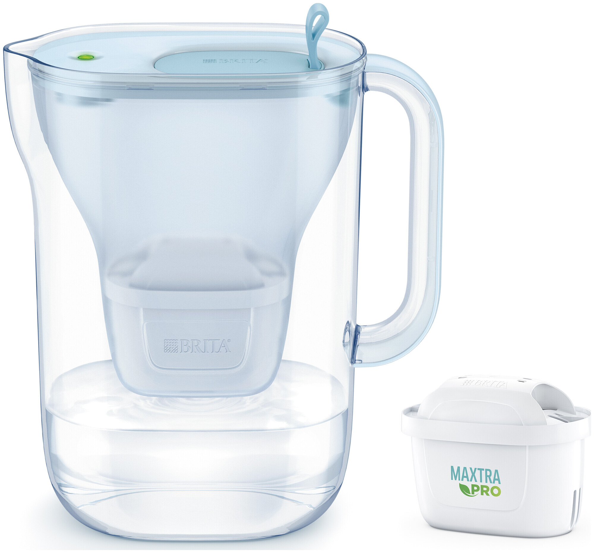 Image of Brita Wasserfilter Style eco gletscherblau 2.4l inkl. 1x Maxtra PRO All-in-1 Kartusche