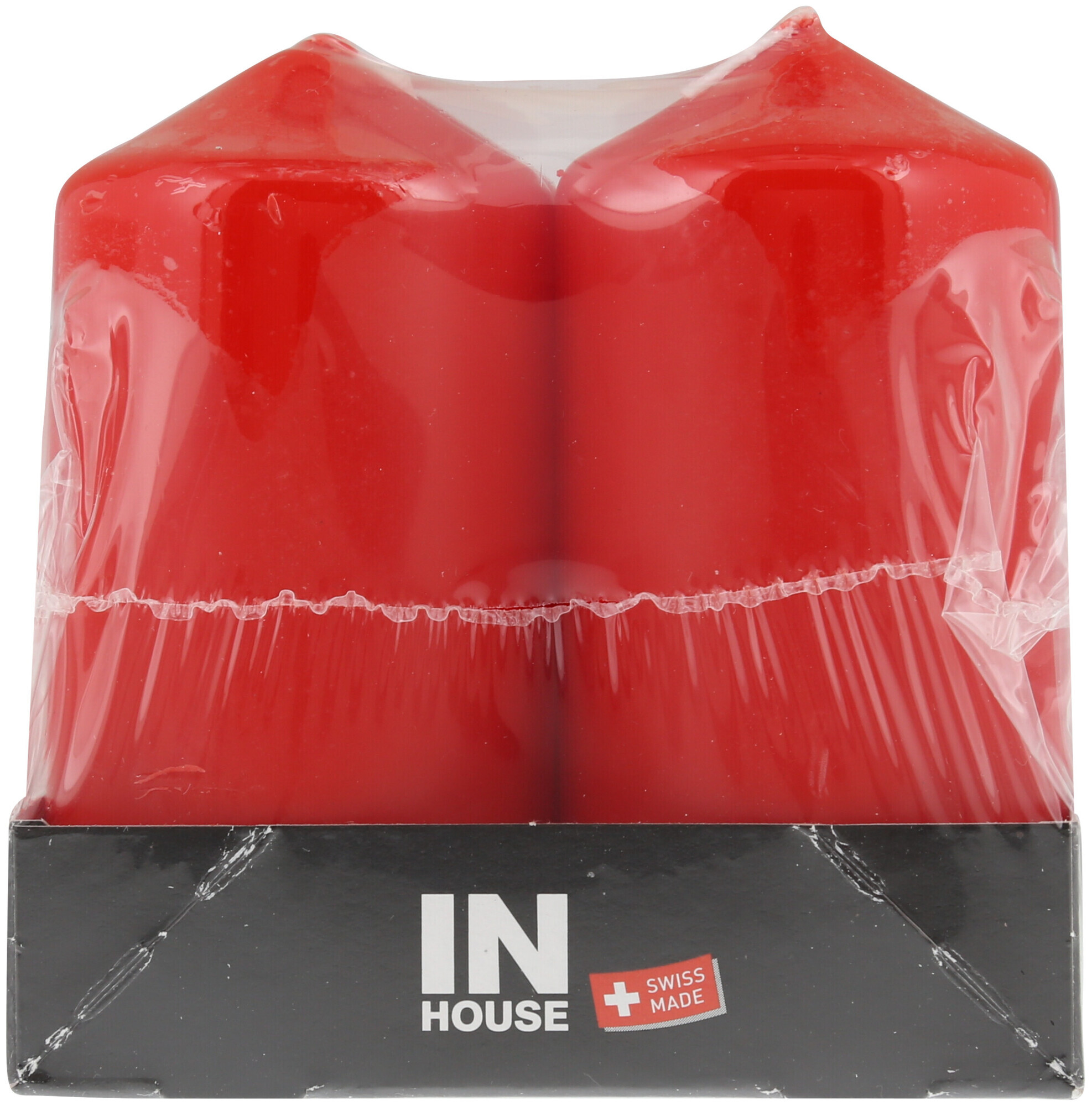 Image of Zylinderkerzen 50x100 rot 4 Stück