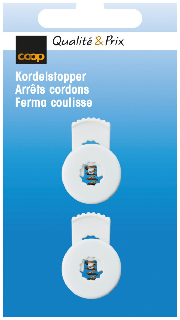 Image of Coop Kordelstopper weiss 25 mm 2 Stk.
