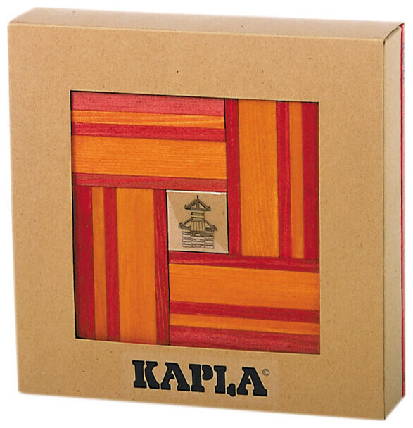 Image of KAPLA-Color 40 Holzplättchen Rot-Orange