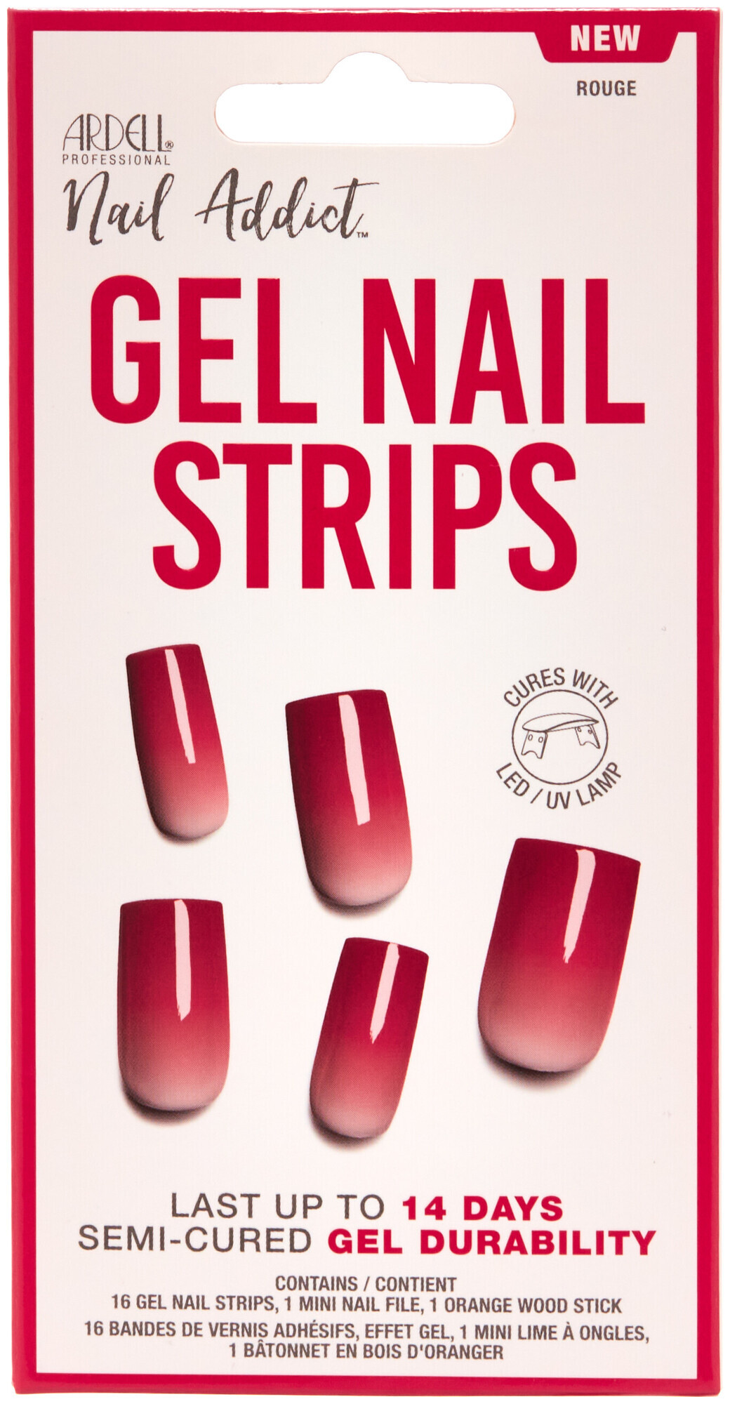 Image of Ardell Gel Nail Strips Rouge