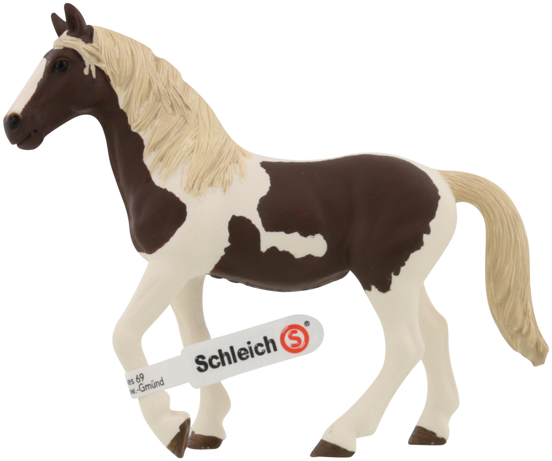 Image of Schleich Horse Club Pinto Stute (1 Stück, Weiss, Dunkelbraun)