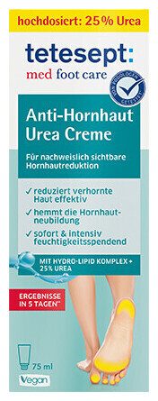 Image of tetesept foot care Anti-Hornhaut Urea Creme 75 ml