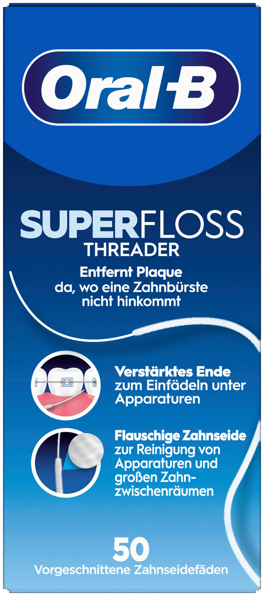 Image of Oral-B Zahnseide Threader 50 Fäden