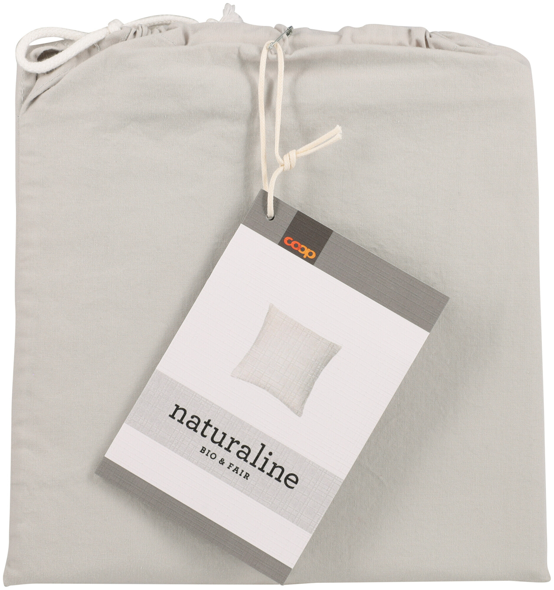 Naturaline Textil Naturaline Kissenbezug silber 65x65 cm