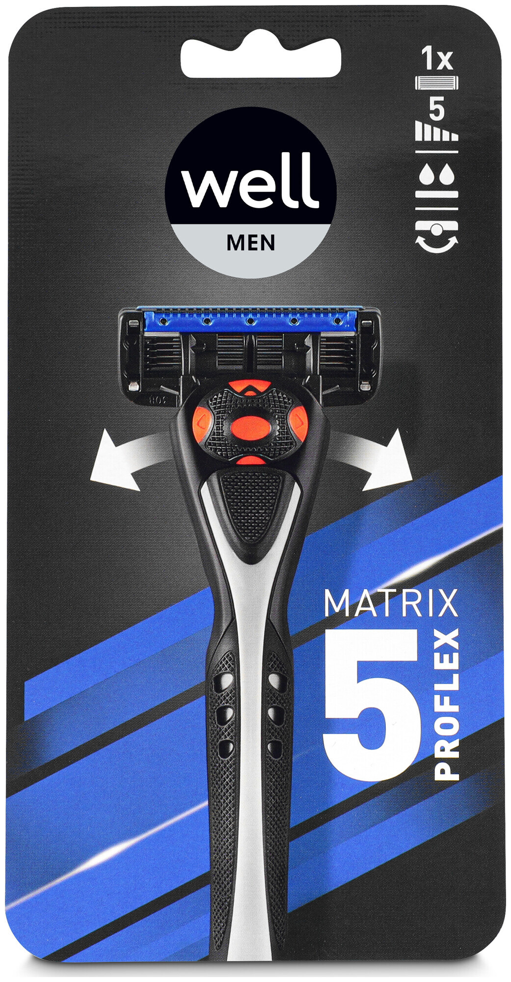 Rasoir Well Men Matrix5 + 1 lames
