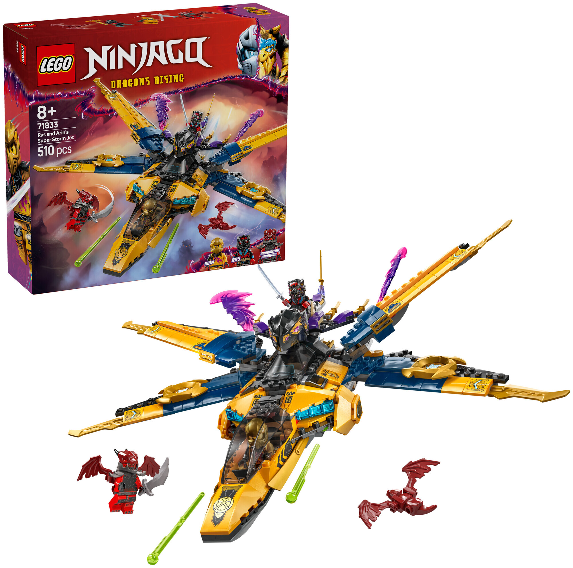 Lego Ninjago Lego Ninjago 71833 Ras und Arins Super-Sturmflieger ab 8 Jahren