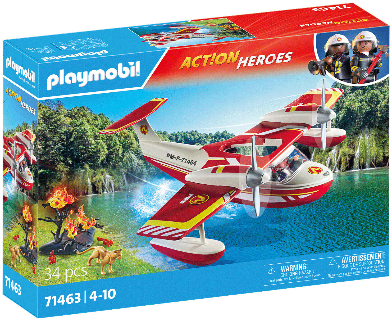 Image of Playmobil Feuerwehrflugzeug mit Löschfunktion