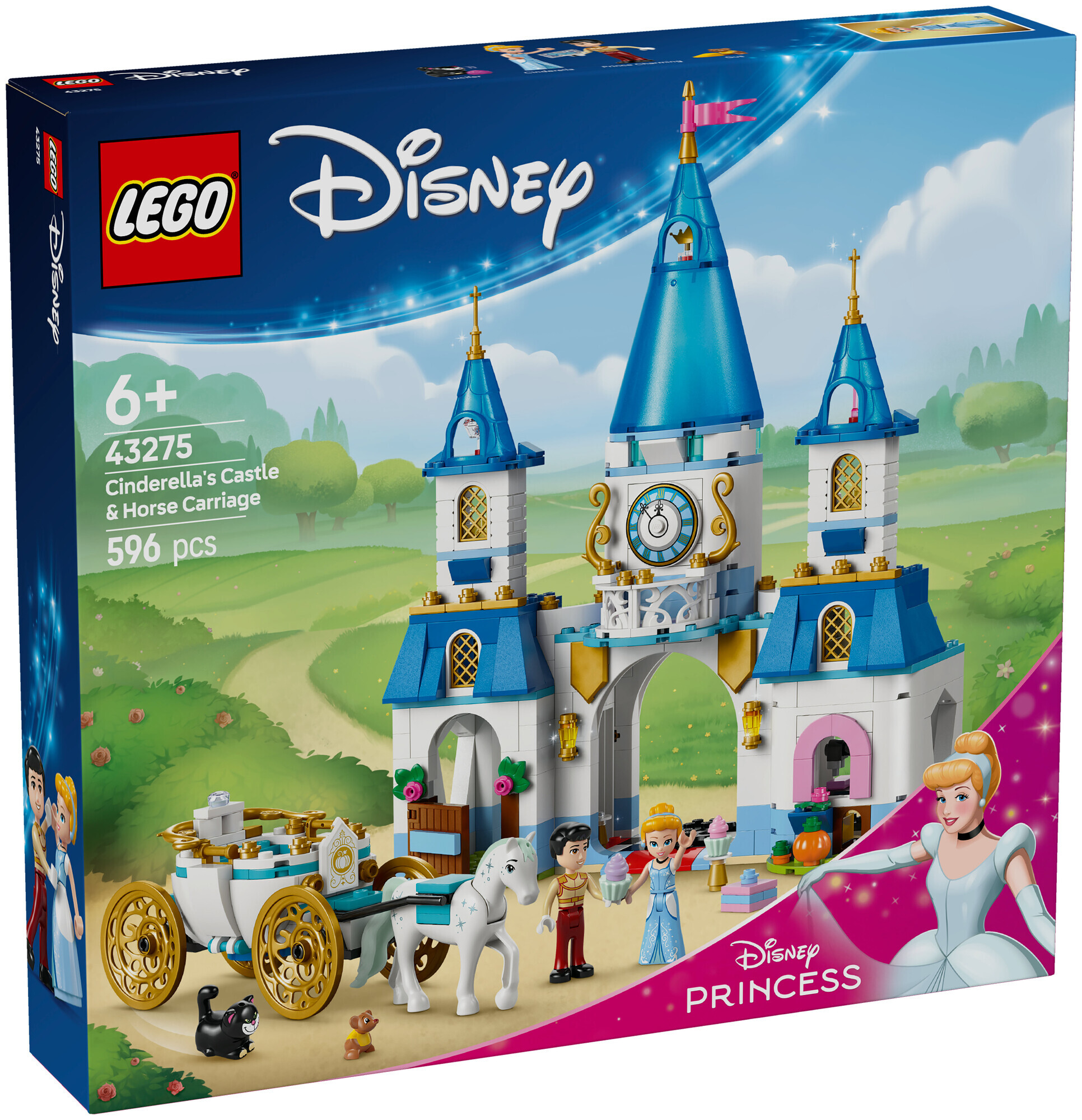 Image of Lego Disney Princess Lego® Disney Princess 43275 Cinderellas Schloss und Pferdekutsche ab 6 Jahren