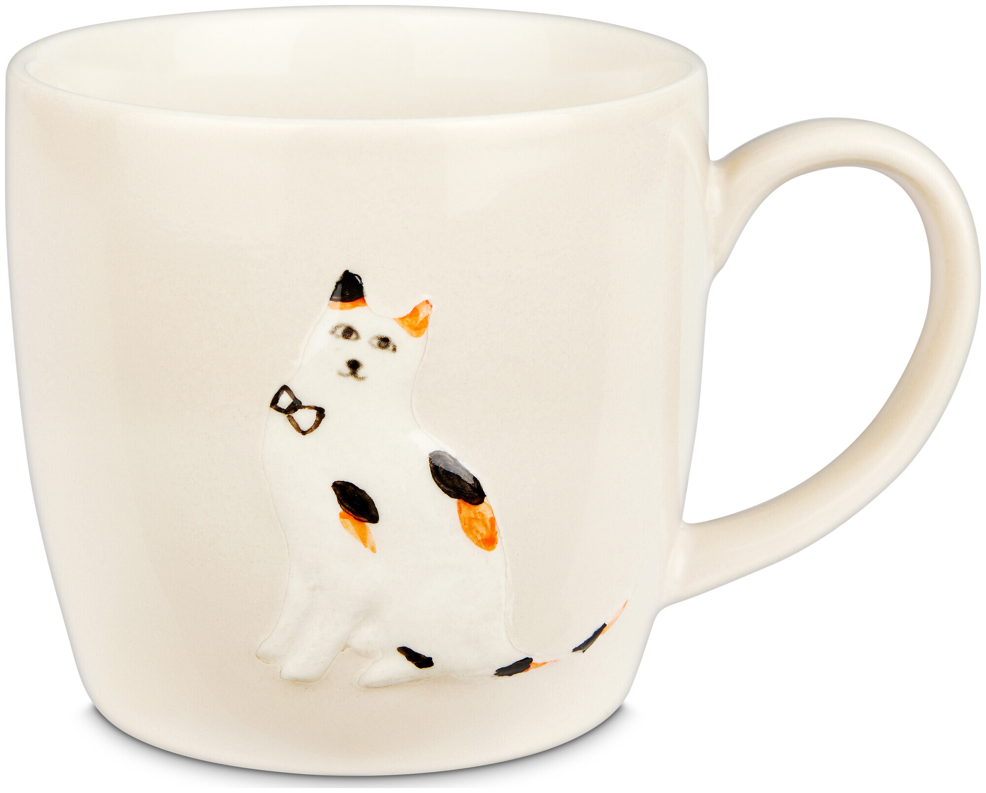 Image of Tasse Katze orange/beige 300ml