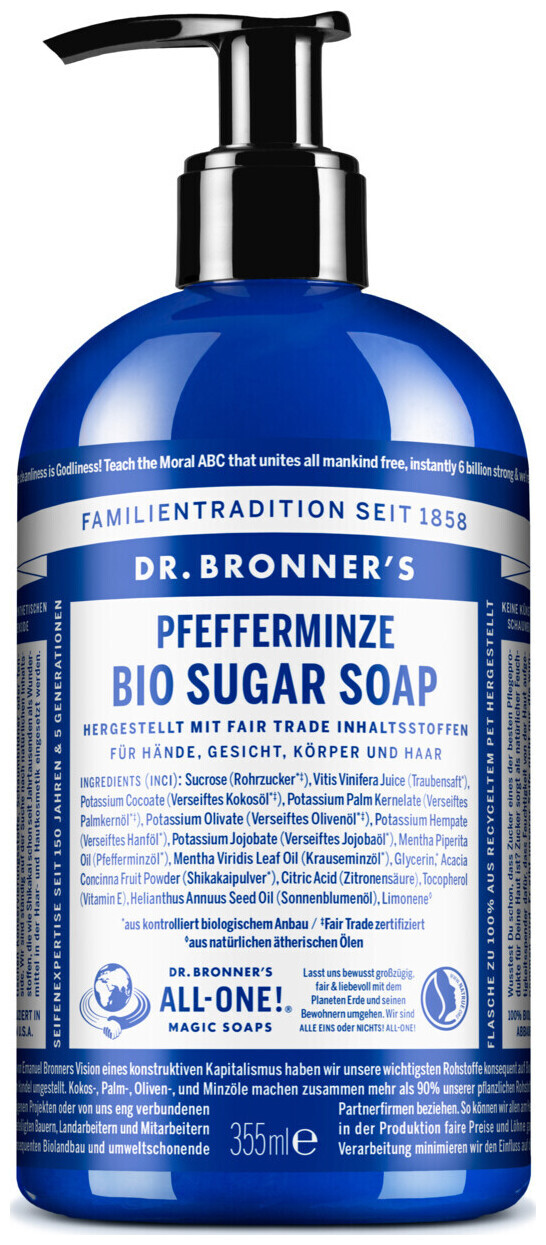 Image of Dr. Bronner's BIO Sugar Soap Minze 355ml