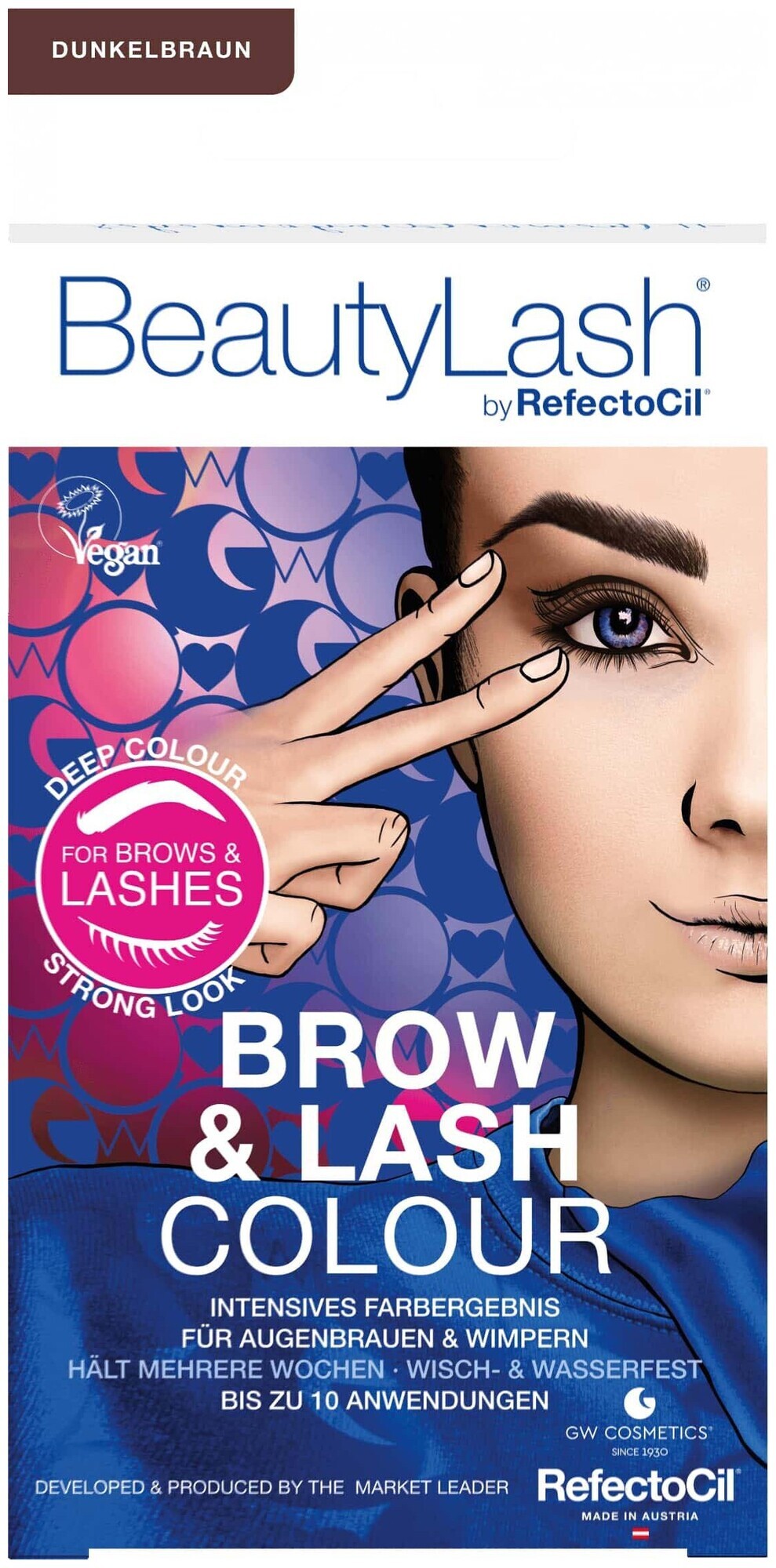 Image of BeautyLash Färbeset Wimpern und Augenbrauen dunkelbraun